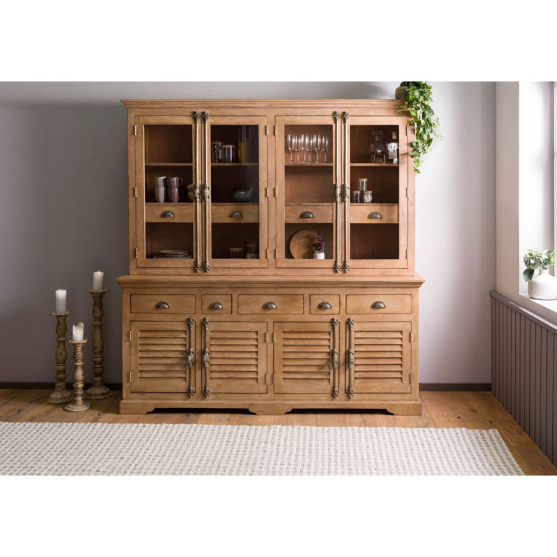 Toulouse Display Cabinet, Beige Oiled