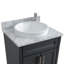 Freshford 25'' Single Bathroom Vanity with Carrara Marble Top