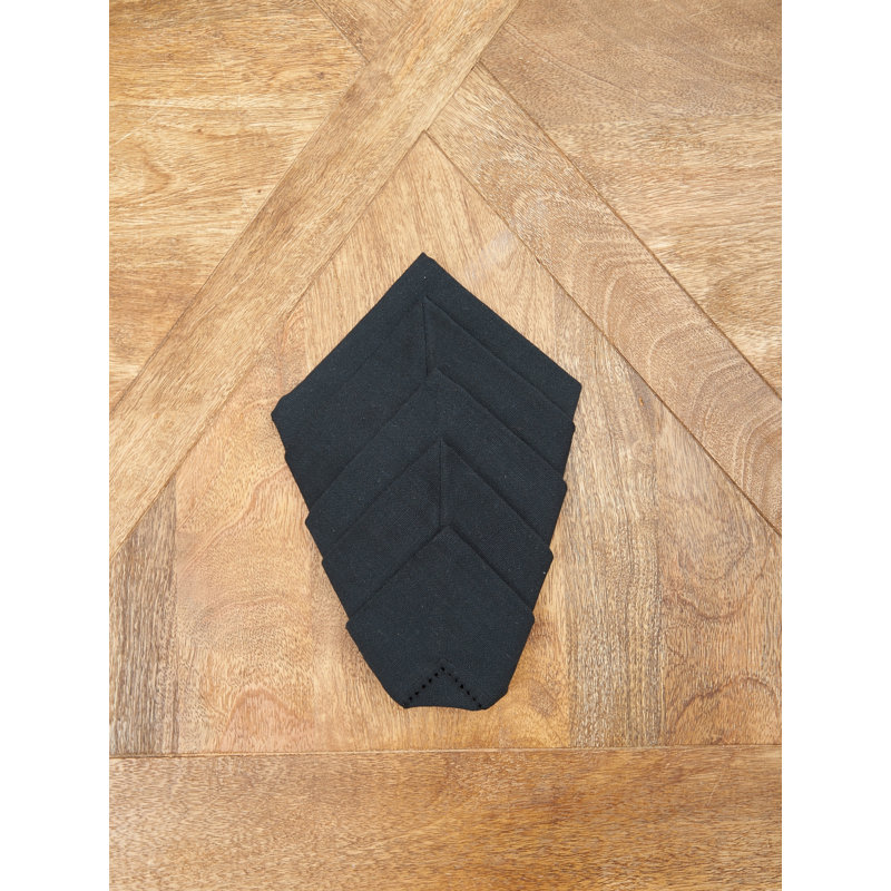 Hareton 20'' Cotton Napkin, Black