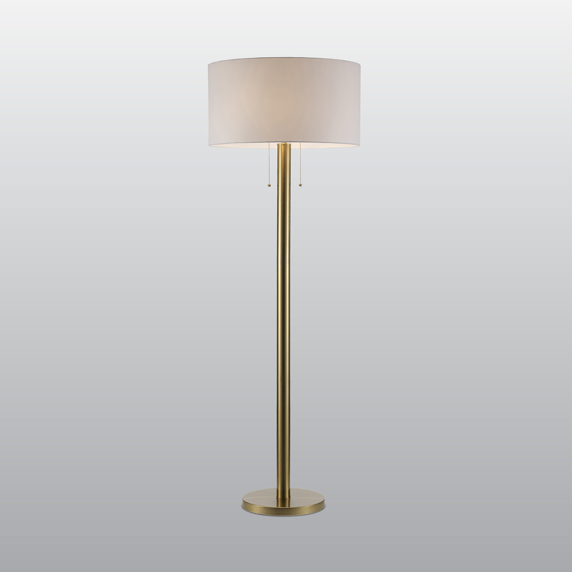 Laz 1 - Light Tube Floor Lamp, Antique Gold