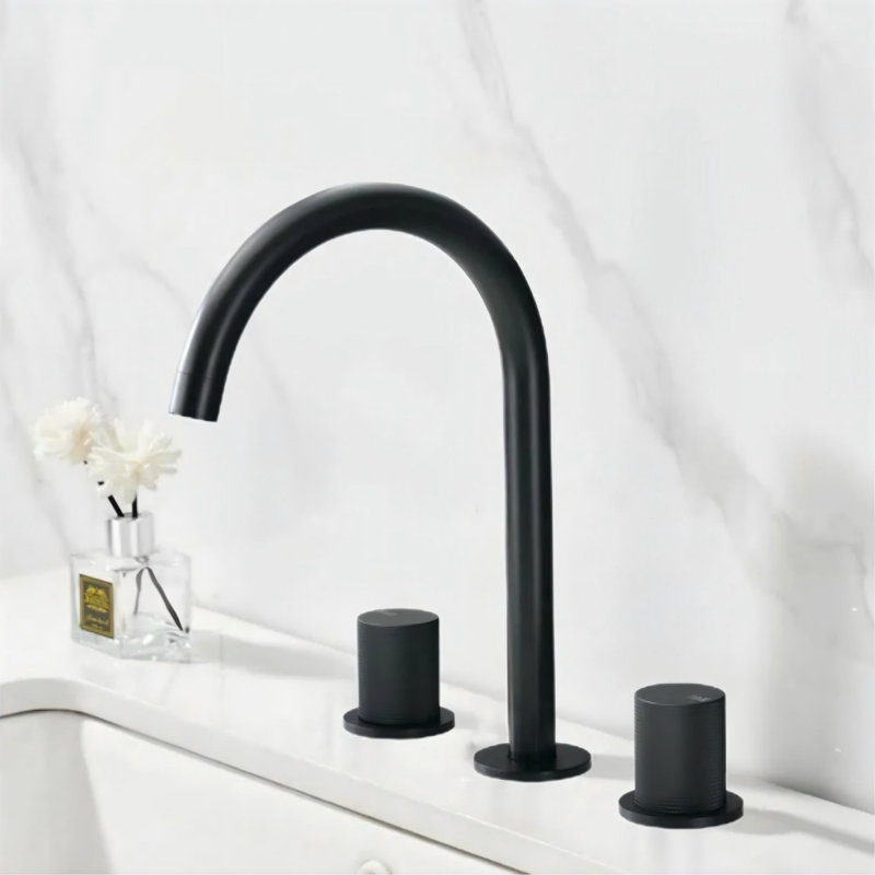 2-handle Bathroom Faucet, Matte Black