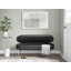 Banc de rangement contemporain avec base en métal-970725920