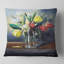 Tulipes rouges, blanches et jaunes - coussin à imprimé floral-31479666-31479662