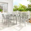 Steel Patio Dining Set Table,