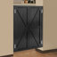 Porte de séparation en bois 35,43 x 47,24 po, portes de séparation à fermeture automatique, porte de séparation avec charnières