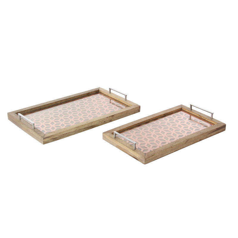 Ensemble de 2 plateaux Archibald