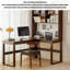 Bureau en L en bois massif avec bibliothèque-1603492618-1603492619
