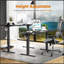 Bureau électrique à hauteur ajustable électrique, bureau d'ordinateur ergonomique assis-debout-730860801-730860803