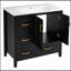 Meuble-lavabo sur pied 36 po avec tiroirs à fermeture en douceur 36 po-598193581