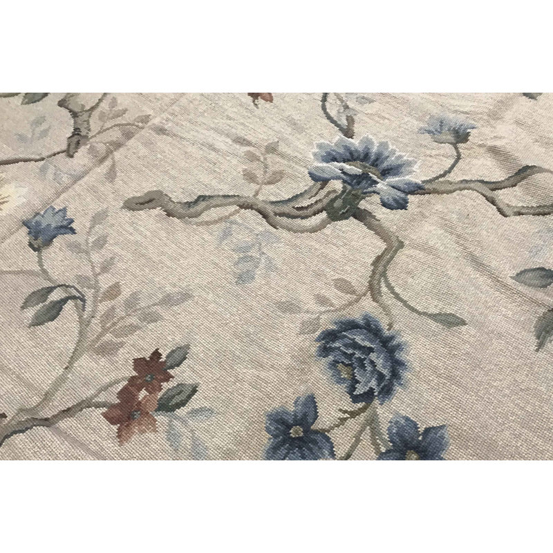 Hand-Knotted High-Quality Beige Area Rug