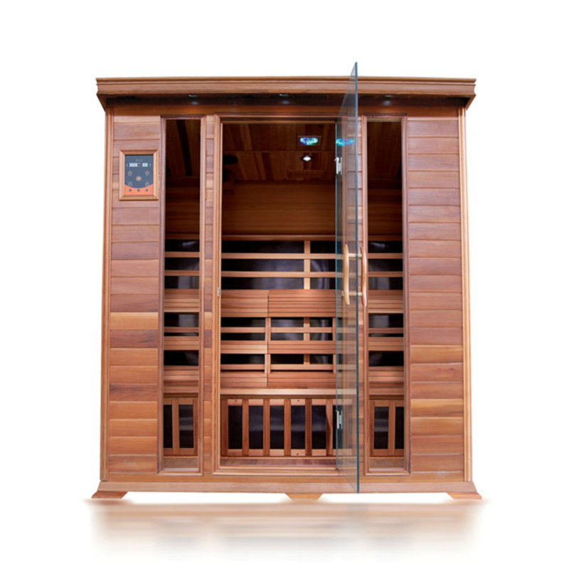 SunRay Saunas 4 - Person Bluetooth Compatible FAR Infrared Sauna in Cedar