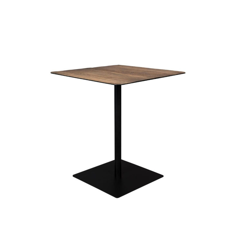 Braza Square Dining Table, 37" H, Brown