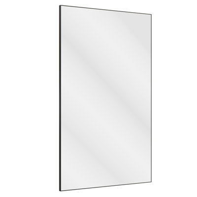 60''X36'' Dressing Room Mirror With Black Aluminum Frame - -Proof, Simple Installation, Fit For Various Spaces Too Large Quick Different Areas