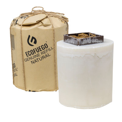 El Fuego Vegetable Wax Fuel Refills, 8-Hour Burn, Pack of 2