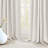 Cadnite 50" W Thermal 100% Blackout Linen Textured Curtain Panels-718372526-709144657