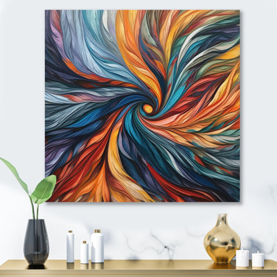 Spiral Symphony III - Abstract Spirals Print on Metal