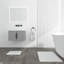 Ensemble de tapis de bain à séchage rapide Diatomite - grand + petit tapis gris-106923332