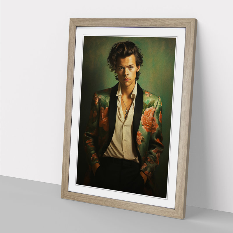Harry Styles Classicism No.2 - Framed Print, Oak, 46cm H x 34cm W x 2cm D