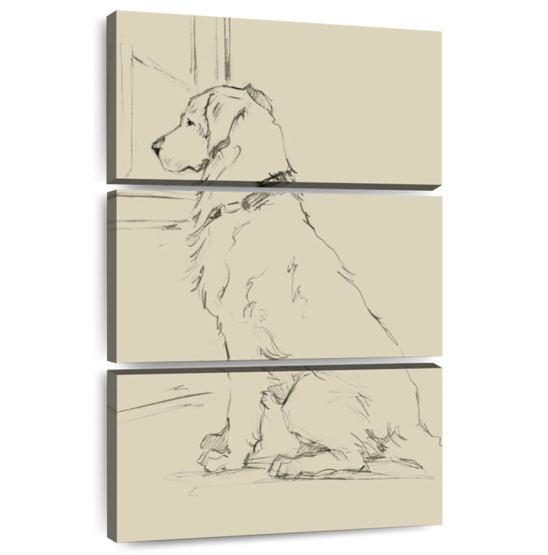 Brampt Waiting For Master I, 32" H x 20" W