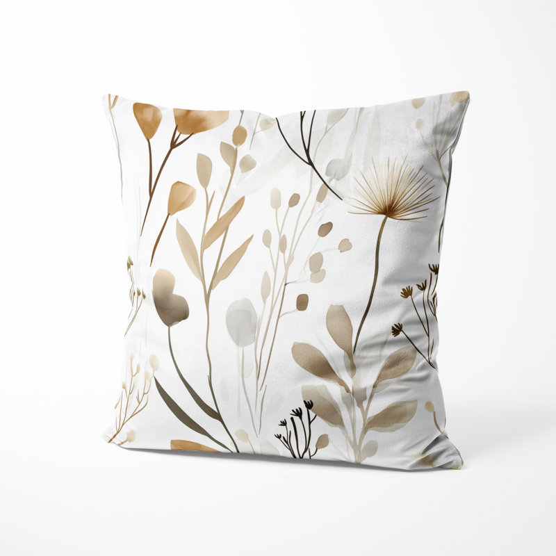 Coussin Floral, H 18 po x l 18 po