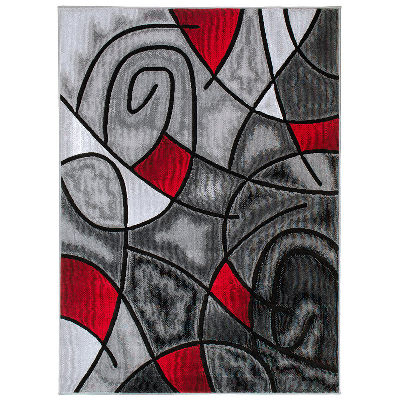 Keeler Abstract Indoor Rug, Rectangle 7'10" x 10'