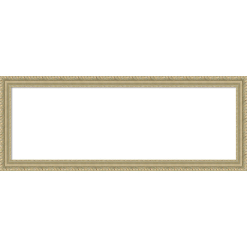 Champagne Teardrop Framed Dry Erase Magnetic Board Organization Boards, 15" H x 39" W