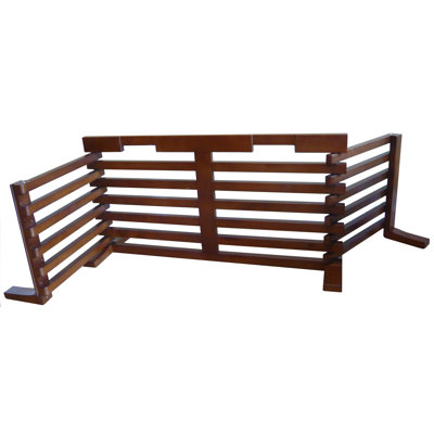 Dontae Wood Free Standing Pet Gate