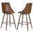 Culloden 26" 360° Swivel Upholstery PU Leather Counter Height Bar Stools for Kitchen Bar-1626599017
