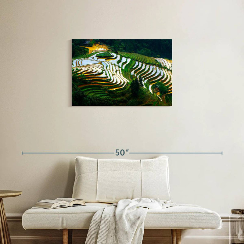 Alvord Benguet Rice Terraces, 20" H x 30" W