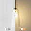 Luminaire suspendu en forme de cloche à intensité variable 1 lumière 6,1 "avec abat-jour en verre