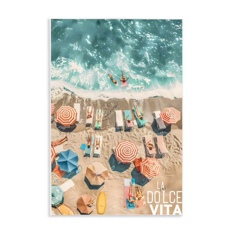 Plaque murale La Dolce Vita, par LSR Design Studio, H 15 po x l 10 po