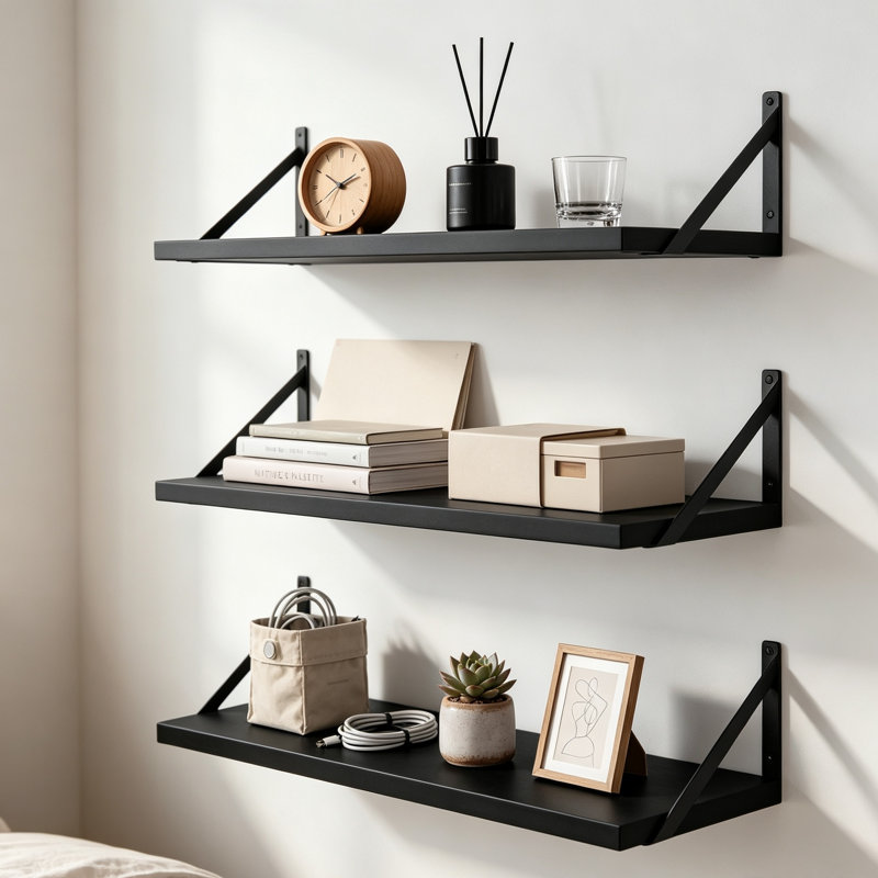 Solid Wood Floating Shelf