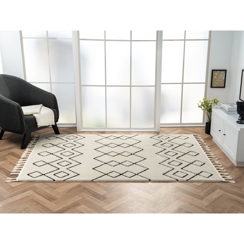 Mystic Tapis white Rug, Rectangle 160 x 230cm