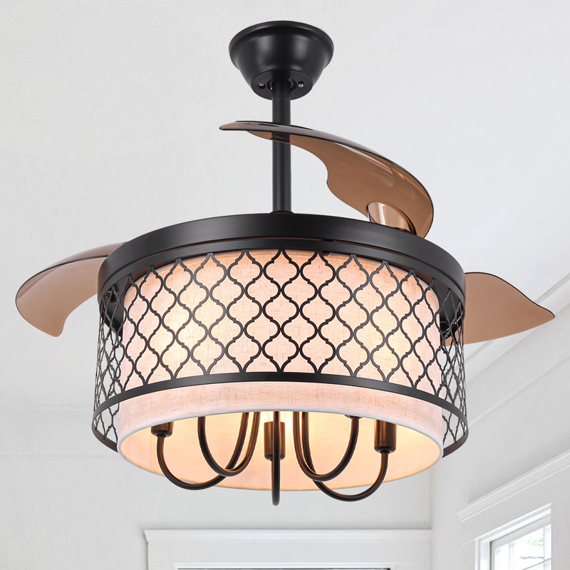 Ventilateur de plafond 42 pouces rétractable Farmhouse