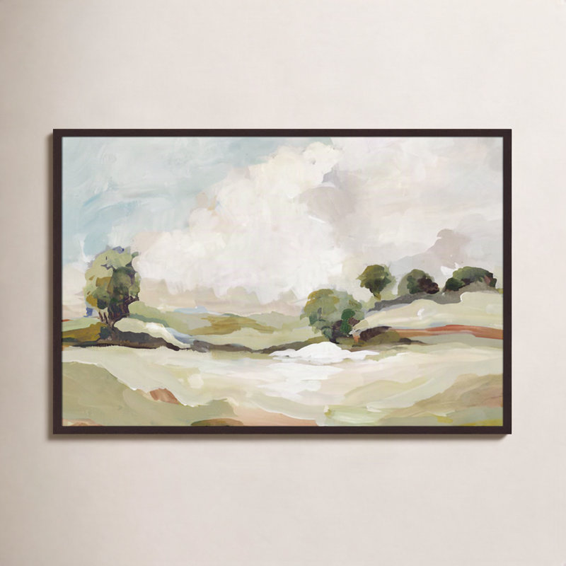 Pastoral Land " Pastoral Land " by Allison Pearce, 29.5" H x 41.5" W x 1.25" D, Walnut