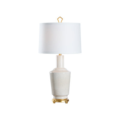 Coastal Lamp- Crackled Snow