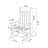 Oversized Rocking Chair With Wood-Texture, Outdoor Rocking Chair For Adults, All Weather Resistant Porch Rocker For Lawn Garden-765620265