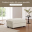 40.15cm Wide Rectangle Solid Colour Footstool Ottoman-881378027