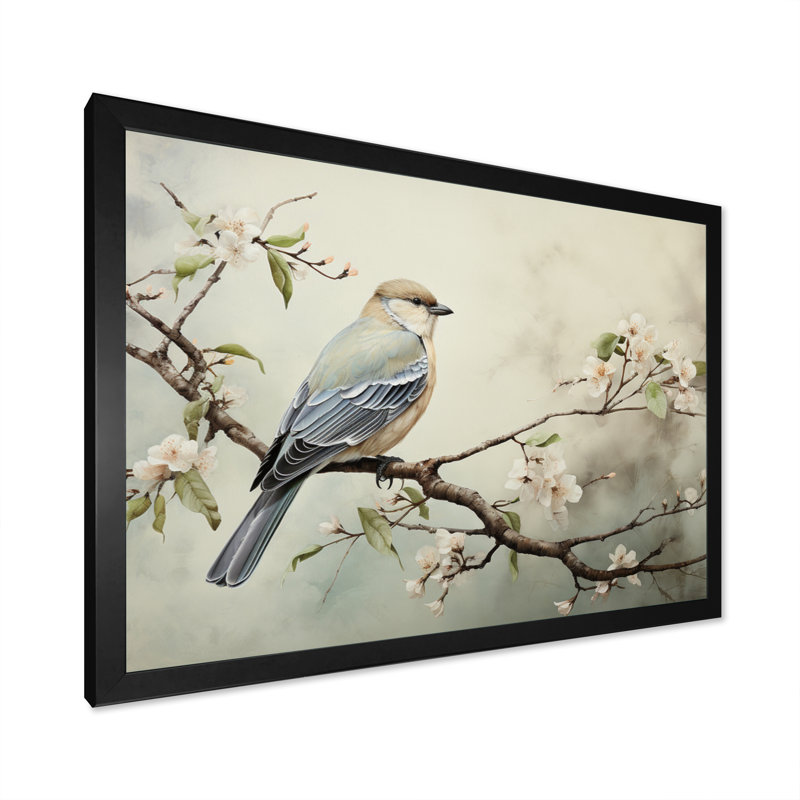 Oiseau majestueux, oiseau, art mural, H 30 po x l 40 po x P 1,5 po, Cadre photo noir