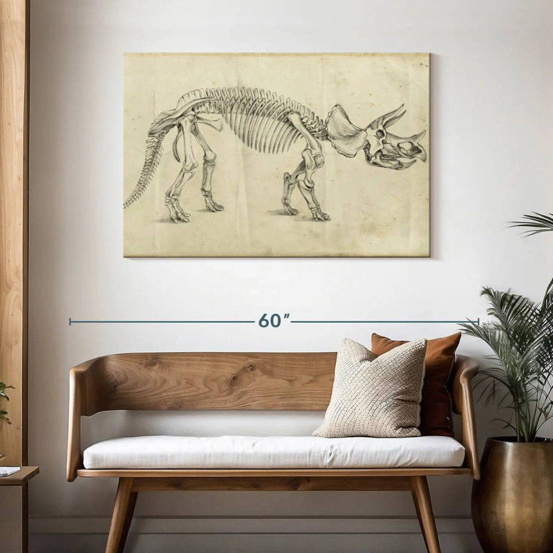 Crowle Dinosaur Study II, H 30 po x l 45 po