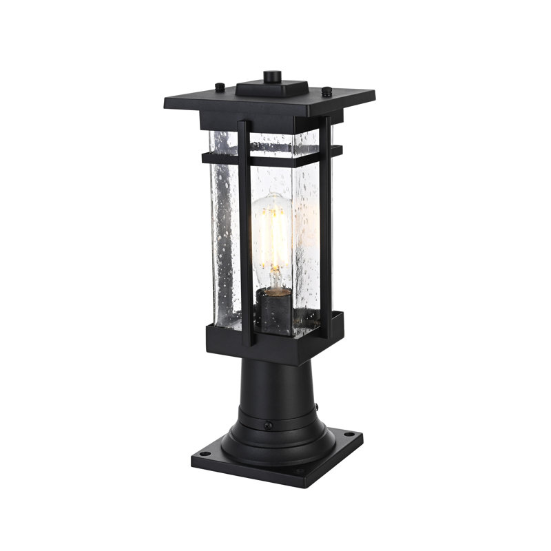 Nikole 6.5 Inch Outdoor Post Light in Black