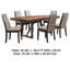 Ensemble de salle à manger Zor, table extensible de 60 à 77 pouces-114733294-114733291-125119535