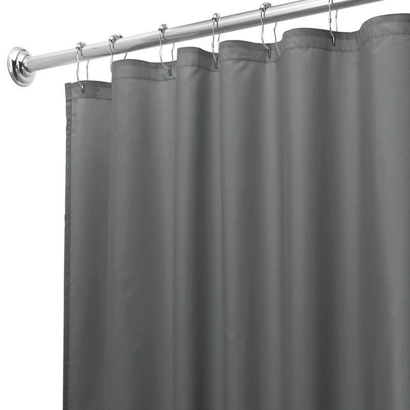 Charcoal Gray Polyester Shower Curtain Liner 72" x 72"