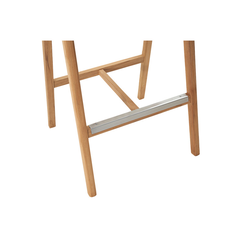 La Costa Teak Outdoor Barrel Back Bar Armchair, 41"