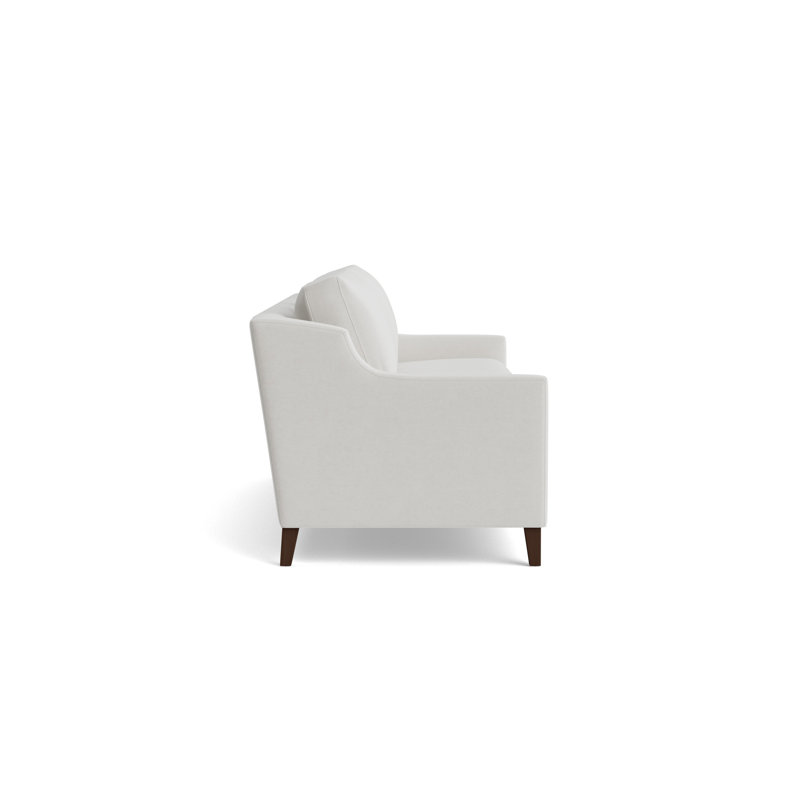 Gigi No Skirt 85 Sofa, Performance Velvet - Silver, Sienna