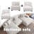 Milbrey 3 - Piece Upholstered Beige Corduroy Modular Sectional Sofa with Pillow Back and Solid Wood Legs-753509434