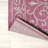 Halpert Vintage Filigree Textured Weave Fuchsia/Light Gray Indoor/Outdoor Rug-1739024017