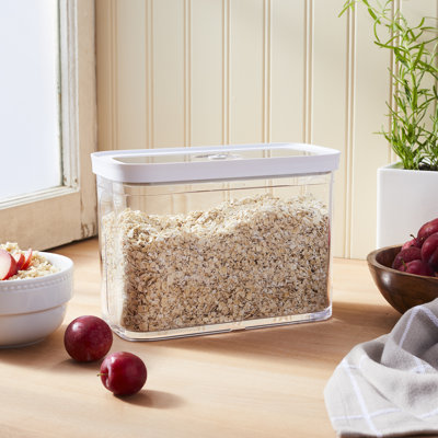 ZWILLING Fresh & Save Cube Boxes, Plastic, Airtight Dry Food Storage Container, 2-Piece Medium Tall Cube Set, 2M Container, 1.9-qt