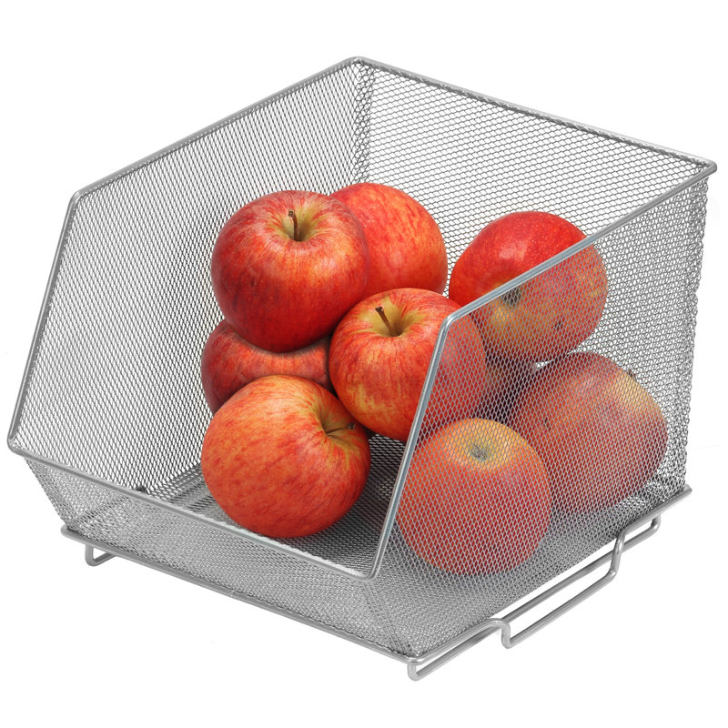 Rebrilliant Steel Decorative Bin, 1, 8" H x 8.5" W x 10" D