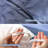 MooMee Lightweight Duvet Cover Set with Zipper Closure 8 Ties 100% Washed Cotton Linen Like Textured Soft Breathable All-Season-111220335-111219965